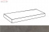 Плитка Italon Миллениум Блэк ступень угловая левая (33x80)